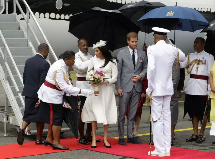 Meghan Markle şi Printul Harry au ajuns în Fiji