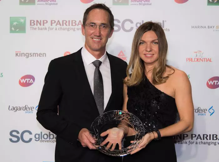 Simona Halep și Darren Cahill