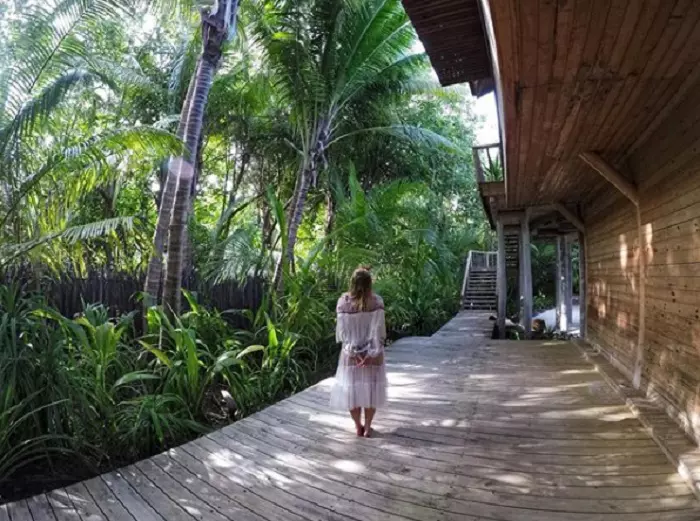 Delia, vacanţă în Maldive