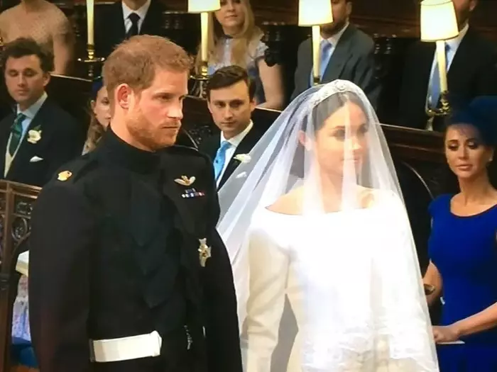 Printul Harry si Meghan Markle la altar nunta regala 2