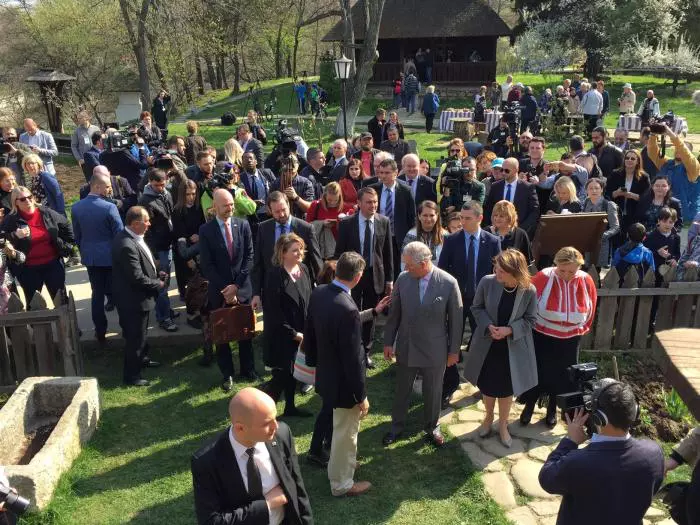 Printul Chrales in Romania