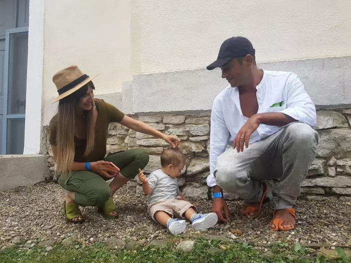 Adela Popescu, Radu Vâlcan și fiul lor, Alexandru