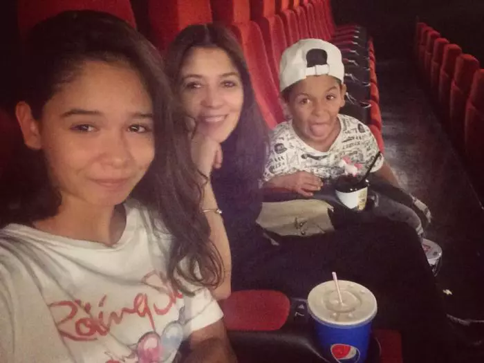 Diana Simion și cei doi copii