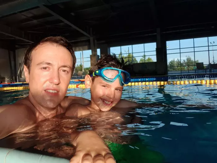 Calin Geambașu și fiul său