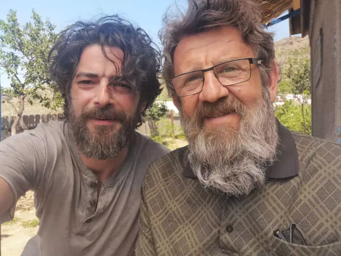 Dan Bordeainu filmează pentru  filmul Căutătorul de vânt