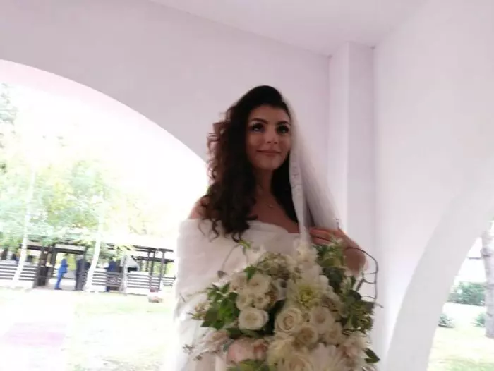 Simona Baltag în ziua nunții