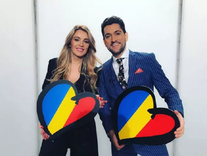 Cezar Ouatu si Diana Dumitrescu prezinta Eurovision 2018