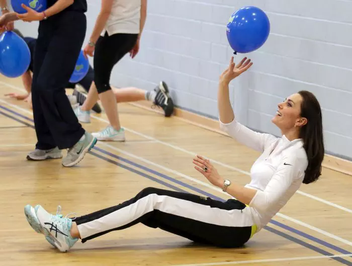 Kate Middleton este o fire activă