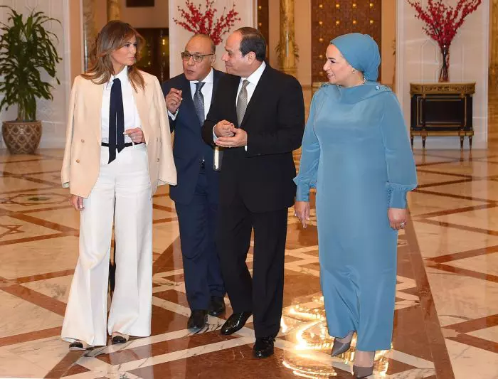 Melania Trump în Egipt
