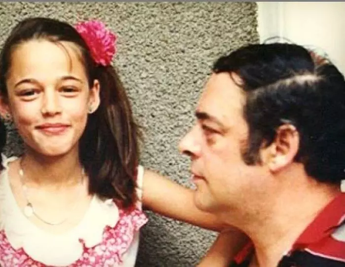 Andreea Raicu și tatăl ei, despre care a spus că semăna perfect cu Mircea Albulescu