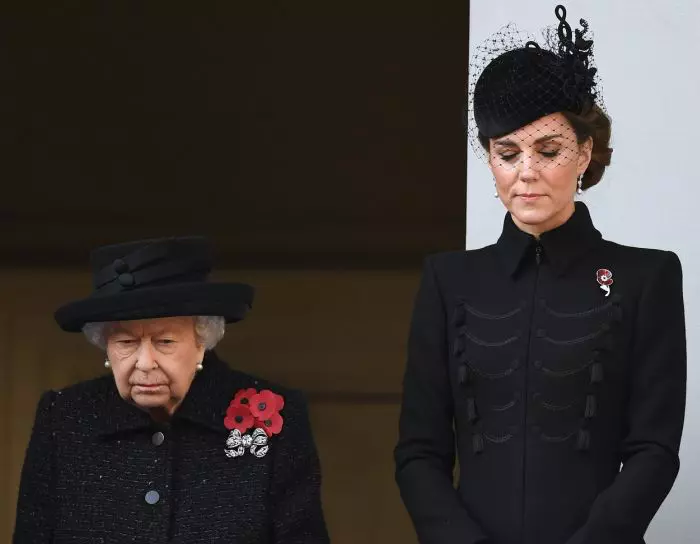 The Royal Family attend the Remembrance Sunday Service
