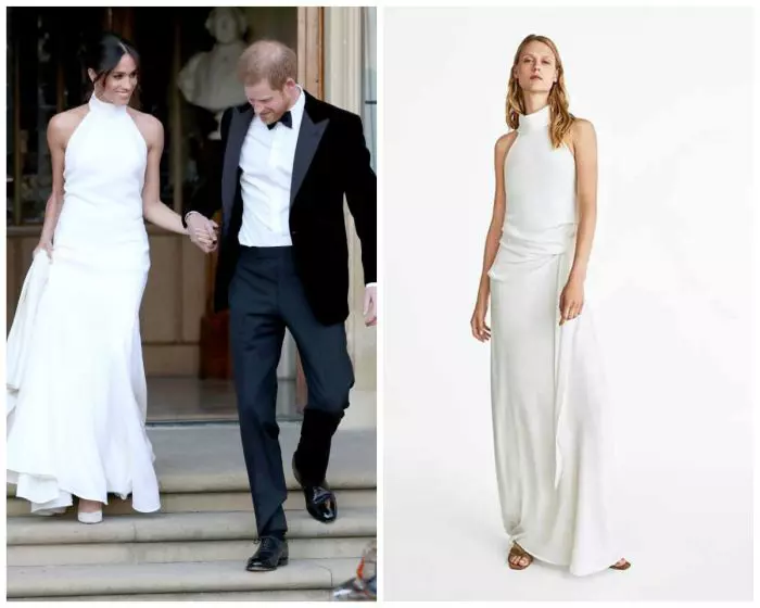 Diferențele între cele două rochii sunt mici