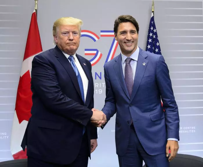 Donald Trump și Justin Trudeau