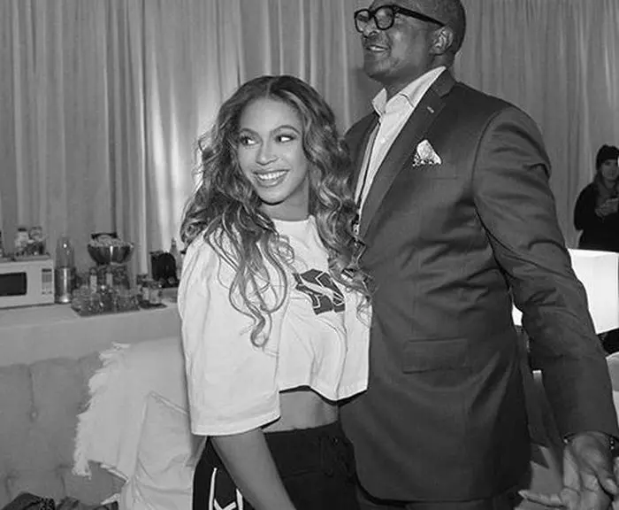 Beyonce și Mathew Knowles