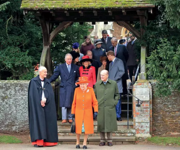 Familia regala britanica, dupa slujba de Craciun