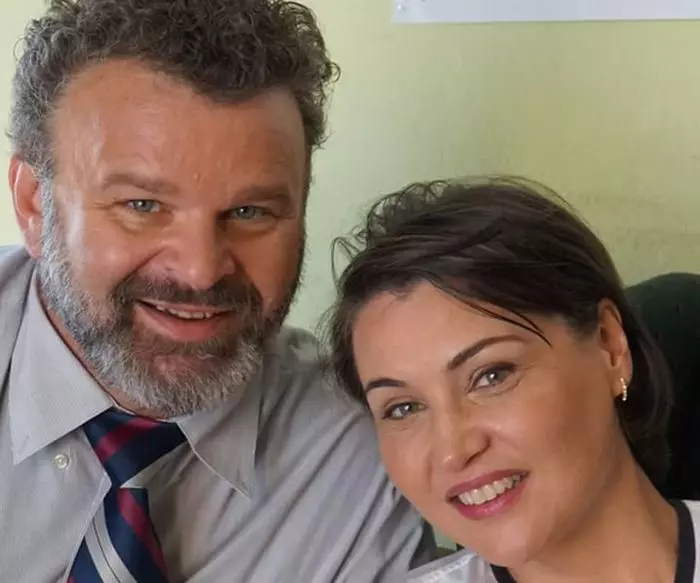 Tudor Petruț și Daniela Nane, alături de care a jucat în "Sounds of Silence"