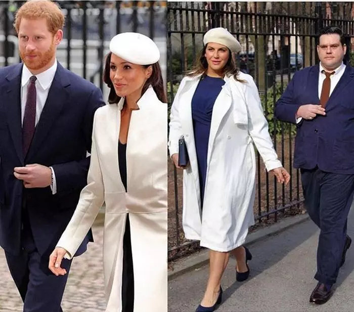 Katie Sturino și Ryan Dziadul vs. Meghan Markle și Prințul Harry