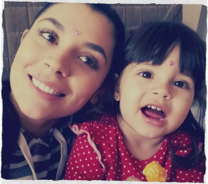 Cristina Ștefan și fiica ei