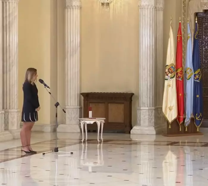 Simona Halep a fost decorată de Klaus Iohannis