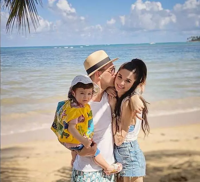 Vladimir Drăghia, cu Alice și fiica lor, Zora, în Republica Dominicană