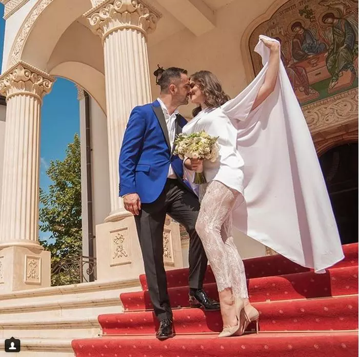 Cristina Șișcanu și Mădălin Ionescu, la înnoirea jurămintelor.