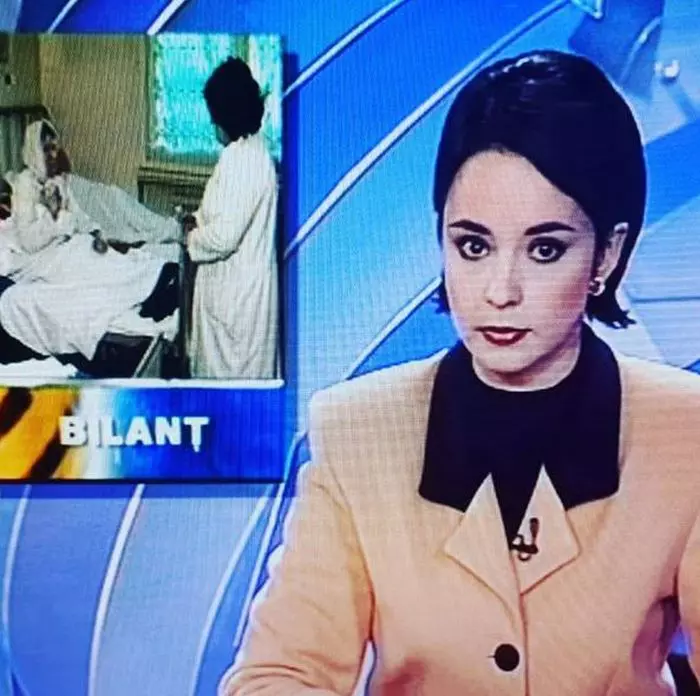 Andreea Marin, pe vremea când prezenta știrile TVR