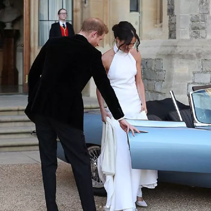 Meghan Markle, în a doua rochie de mireasă