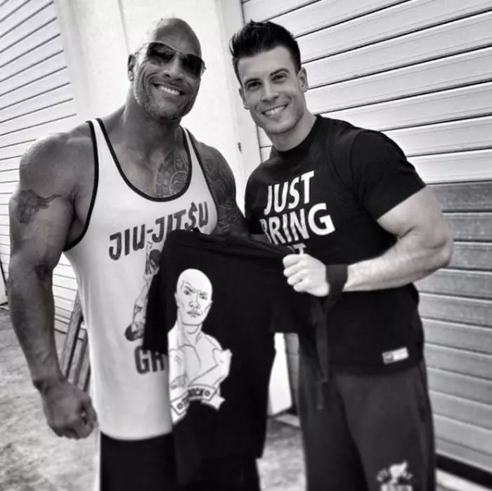 Vlad Adam și Dwayne Johnson