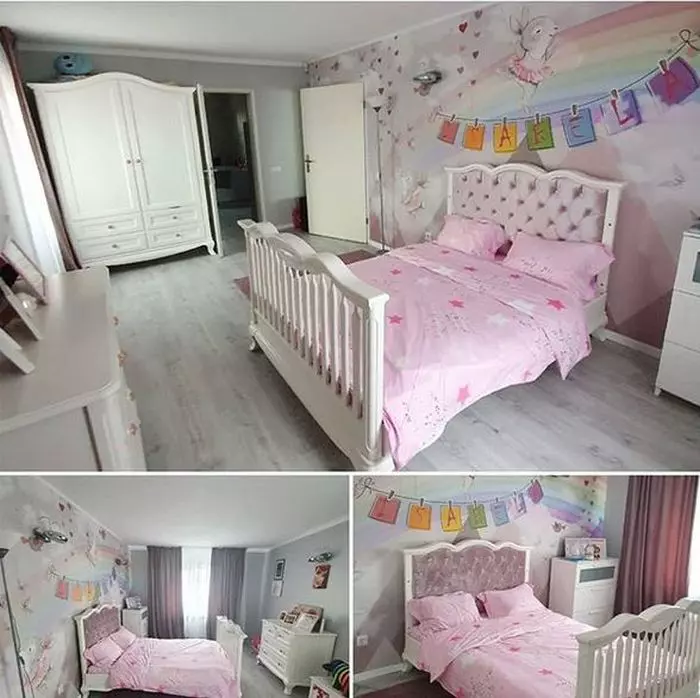 Imagini din noua casă a Oanei Roman. Camera copilului