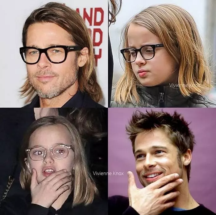 Vivienne seamănă cu tatăl ei inclusiv la gesturi.