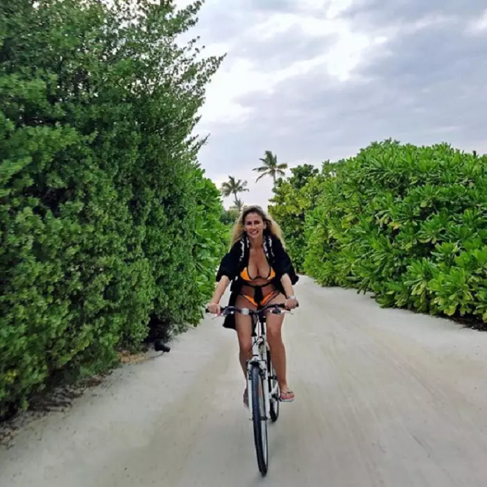 Andreea Bănică, vacanţă în Maldive