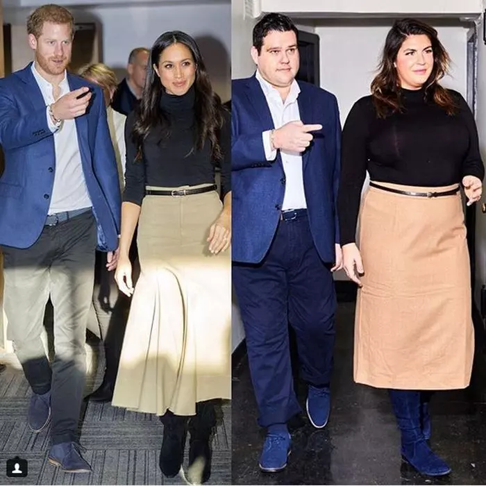 Katie Sturino și Ryan Dziadul vs. Meghan Markle și Prințul Harry