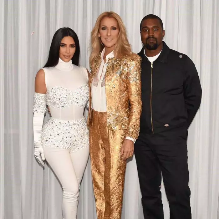 Kim Kardashian, Celine Dion, Kanye West