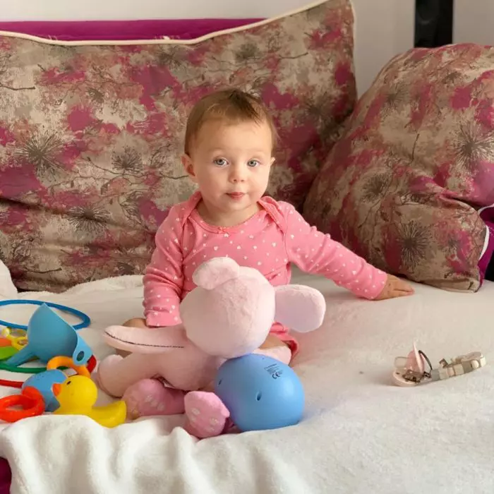 Eva Maria, fetița Elenei Udrea și a lui Adrian Alexandrov 2