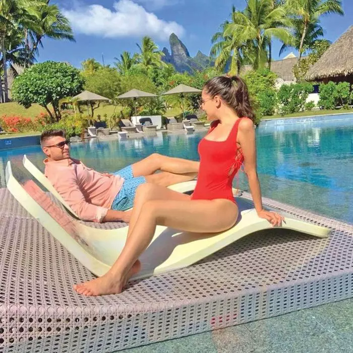 Teodora Becali și Mihai Mincu în luna de miere