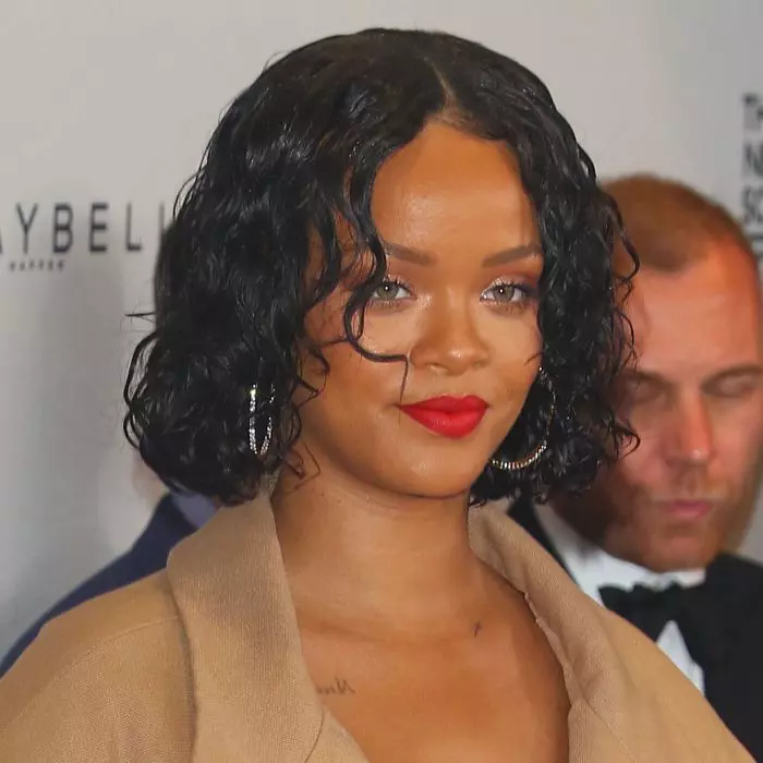 Rihanna arrives to Pier Sixty for Maybelline & The New School event