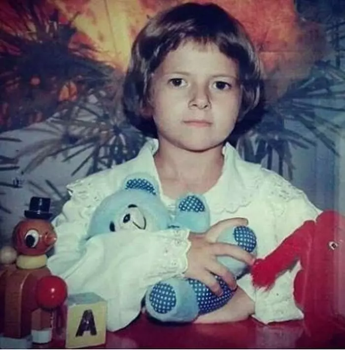 Lidia Buble în prima zi de școală