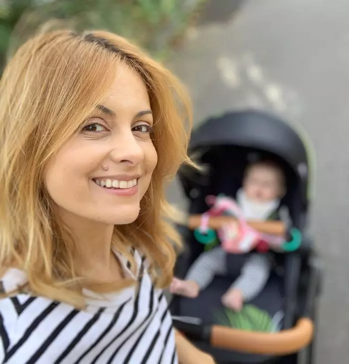 Simona Gherghe şi fiica ei, Ana Georgia