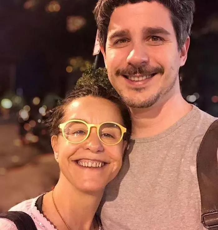 Lucelia Santos și fiul ei