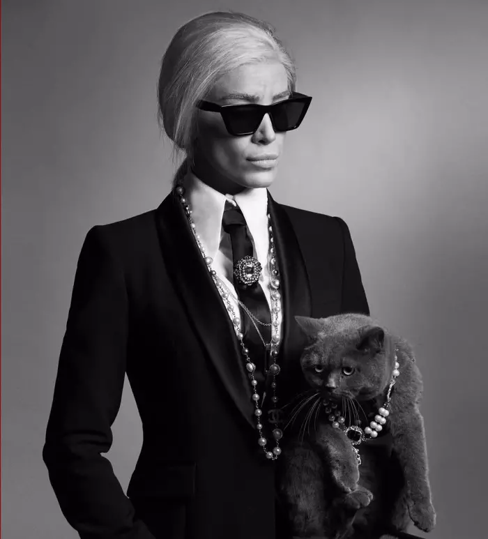 Adelina Pestritu look Karl Lagerfeld