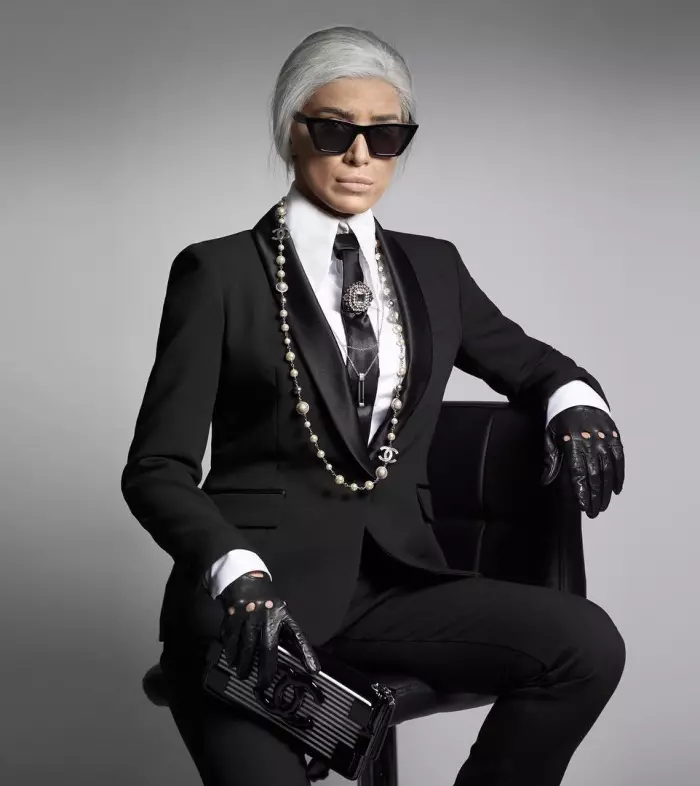 Adelina Pestritu look Karl Lagerfeld 3