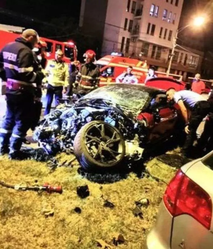 imagini de la locul accidentului