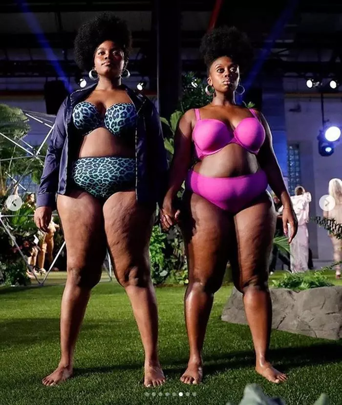 Modele XXL cu celulită...