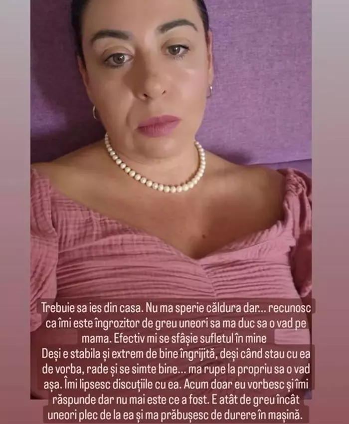 Oana Roman mesaj îndurerat Mioara