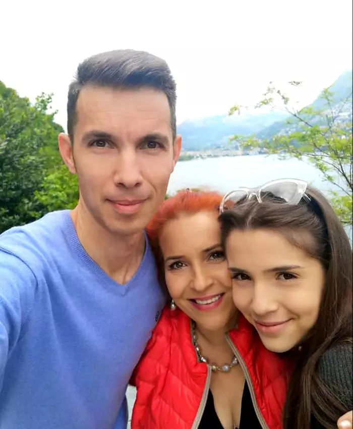 Irina Reisler  și familia ei