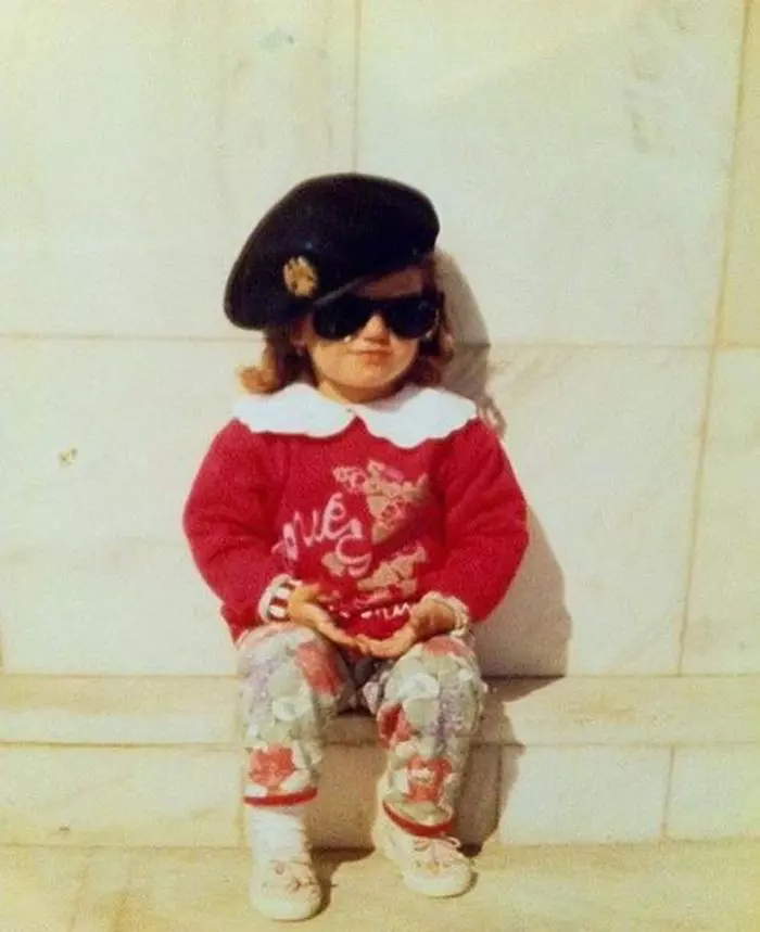 Michaela Prosan în copilărie