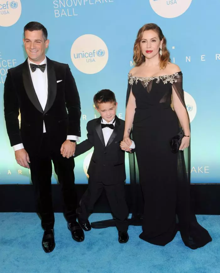 Alyssa, alături de soțul ei, Dave Bugliari, și fiul ei, Milo