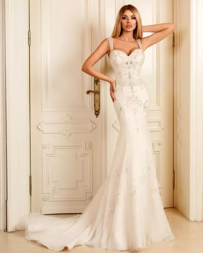 Bianca Drăgușanu în rochie de mireasă