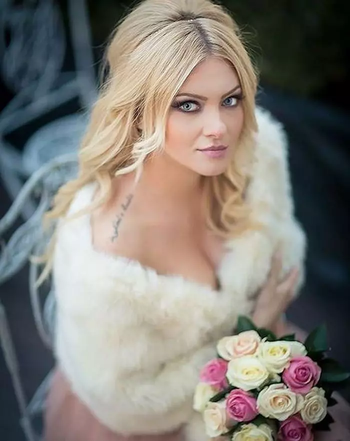 Cristina Dochianu în ziua nunții