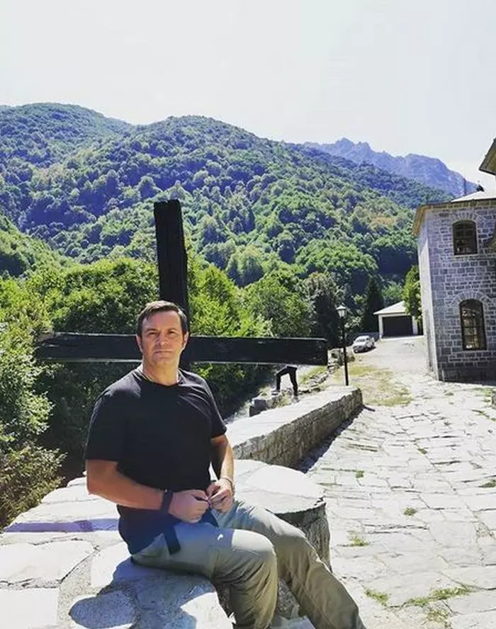 Daniel Buzdugan la muntele Athos